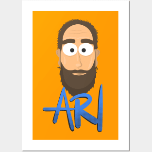 Ari Shaffir - Stand-Up Comedian Simple Illustration Posters and Art